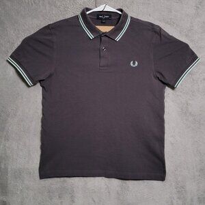 Fred Perry Polo Shirt Mens Medium Twin Tipped M3600 Classic Embroidered